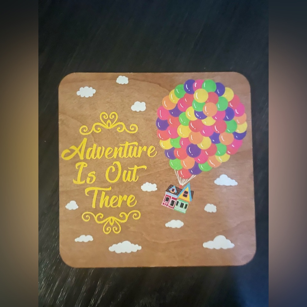 COPY - Disney Up inspired hand crafted sign “Adventure is Out there” New never… - Picture 2 of 3